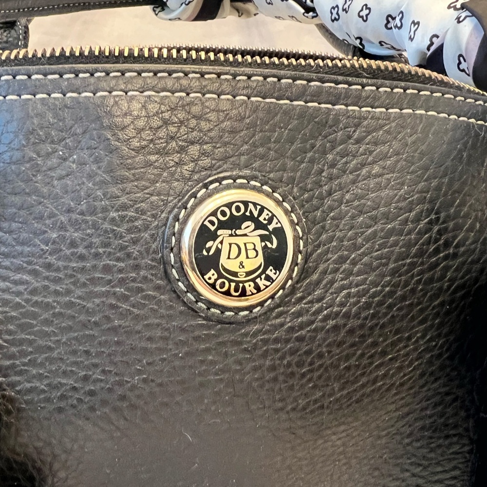 Dooney & Bourke Pebbled Leather Domed Satchel - Picture 2 of 14